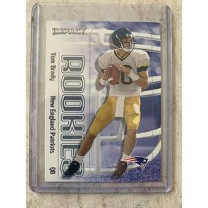 tom brady 2000 fleer skybox impact rookie card 27